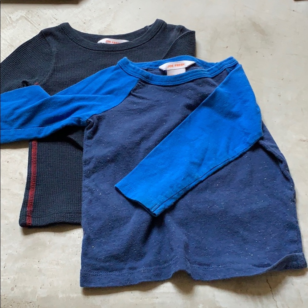Joe Fresh Long Sleeve shirts boys 12-18m
